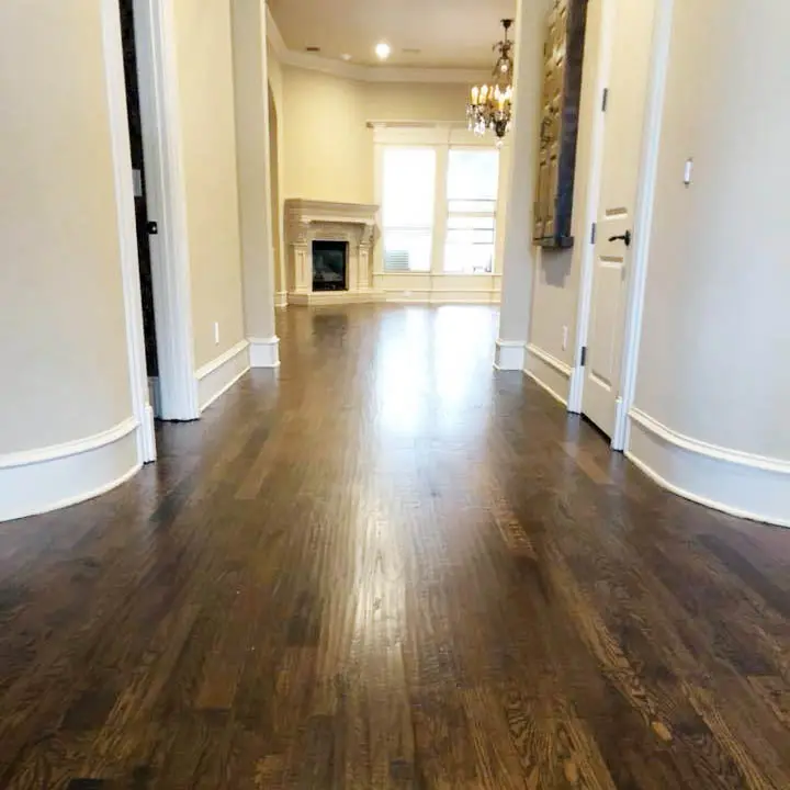 hardwood flooring hallway by cardenas flooring