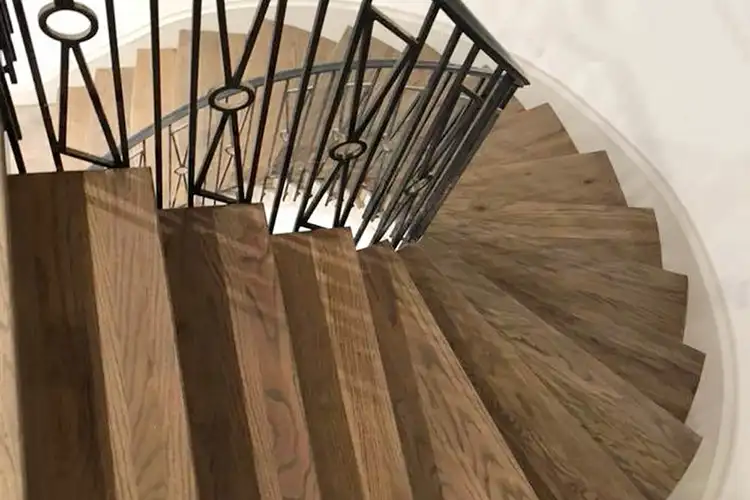 cardenas hardwood flooring services on stairs