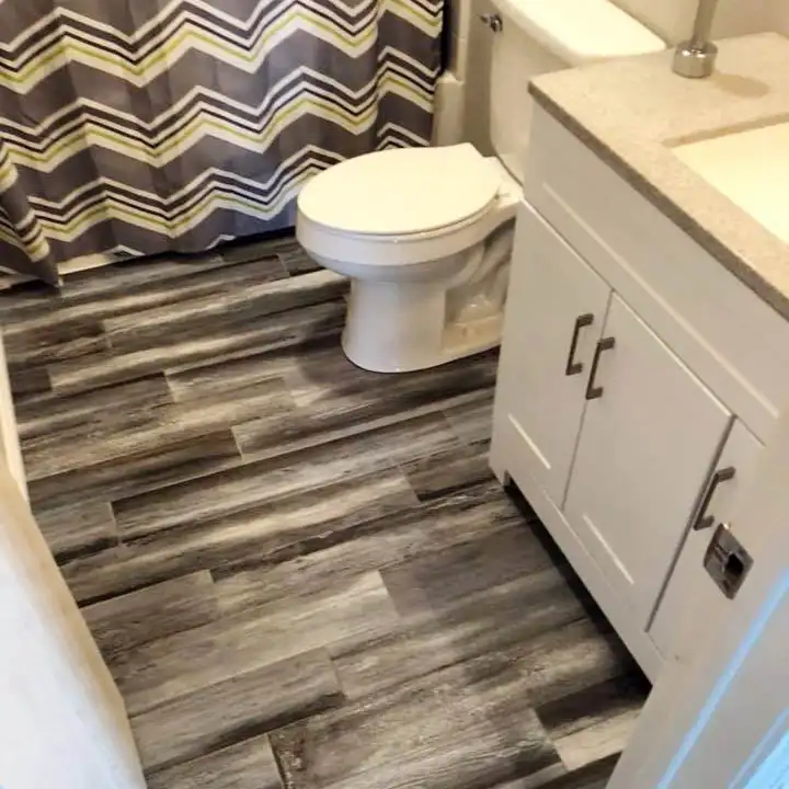 laminate flooring in bathroom