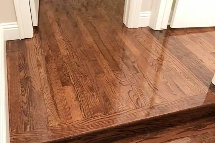 laminate flooring on stair step