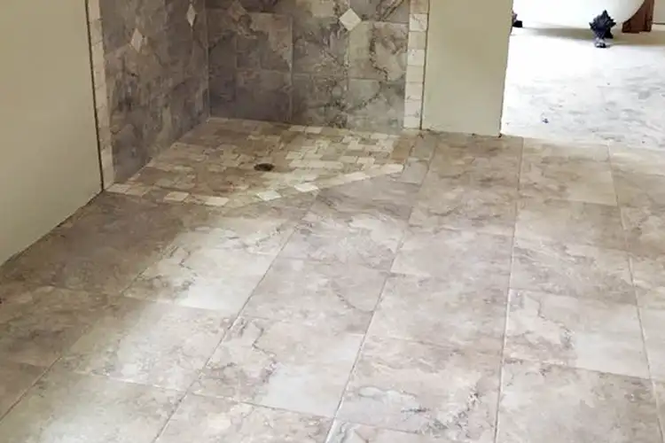 shower tile work