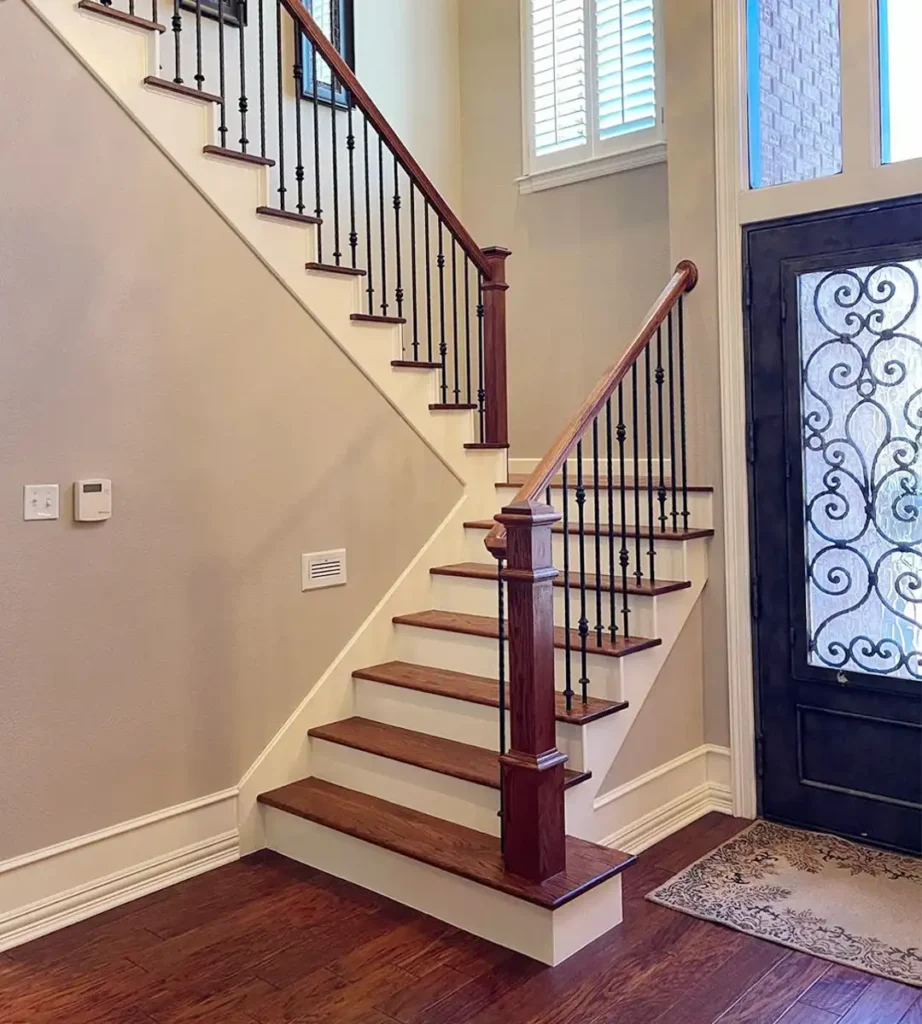 stair remodeling by Cardenas Flooring